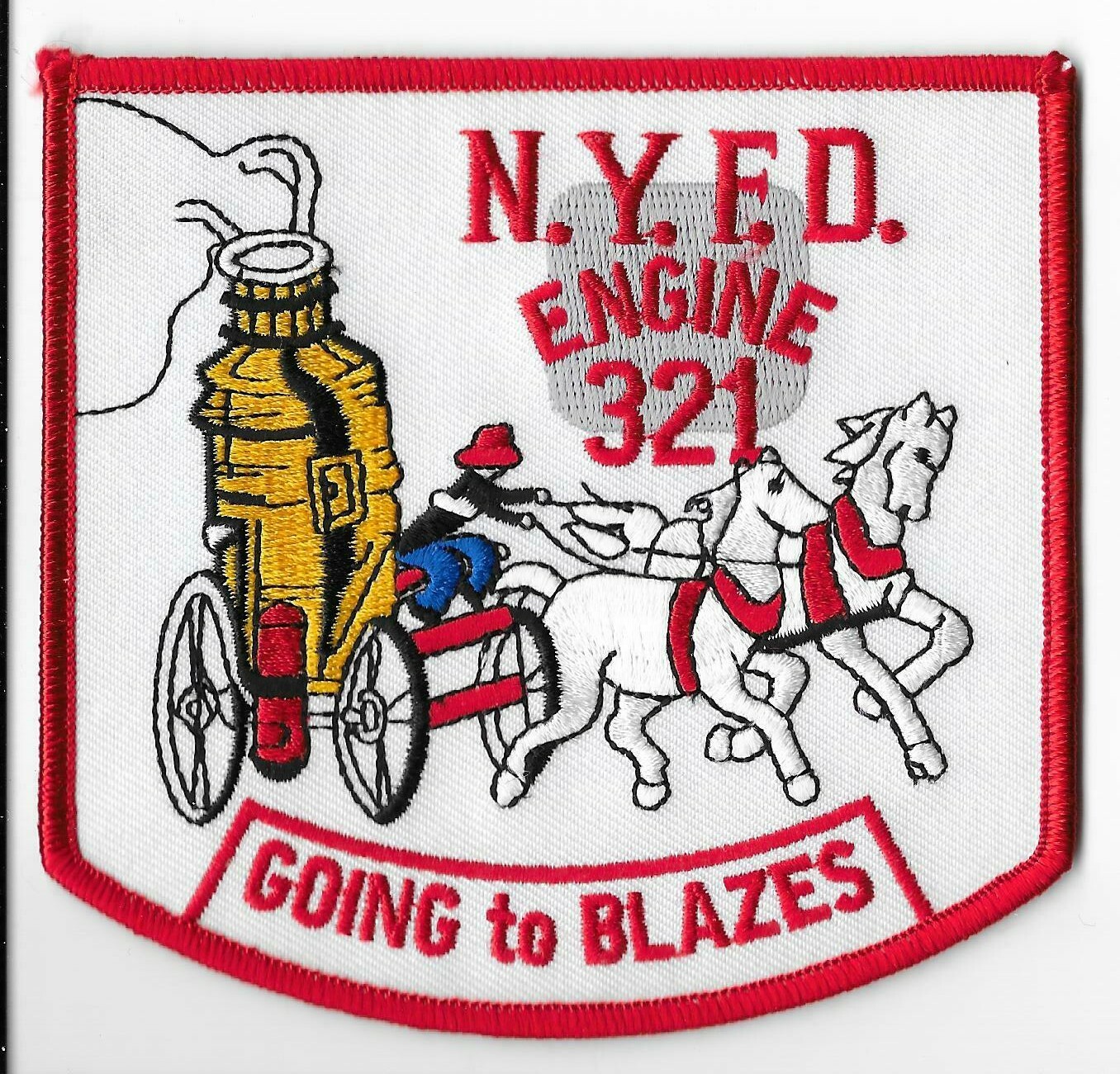 New York Fire Department (FDNY) Engine 321 "Going to Blazes" Patch V1