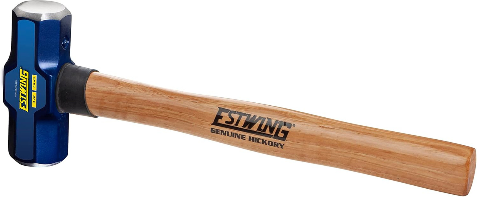 Engineer Hammer, 4 Lb Forged Head, 14-Inch Hickory Wood Handle, Induction Harden