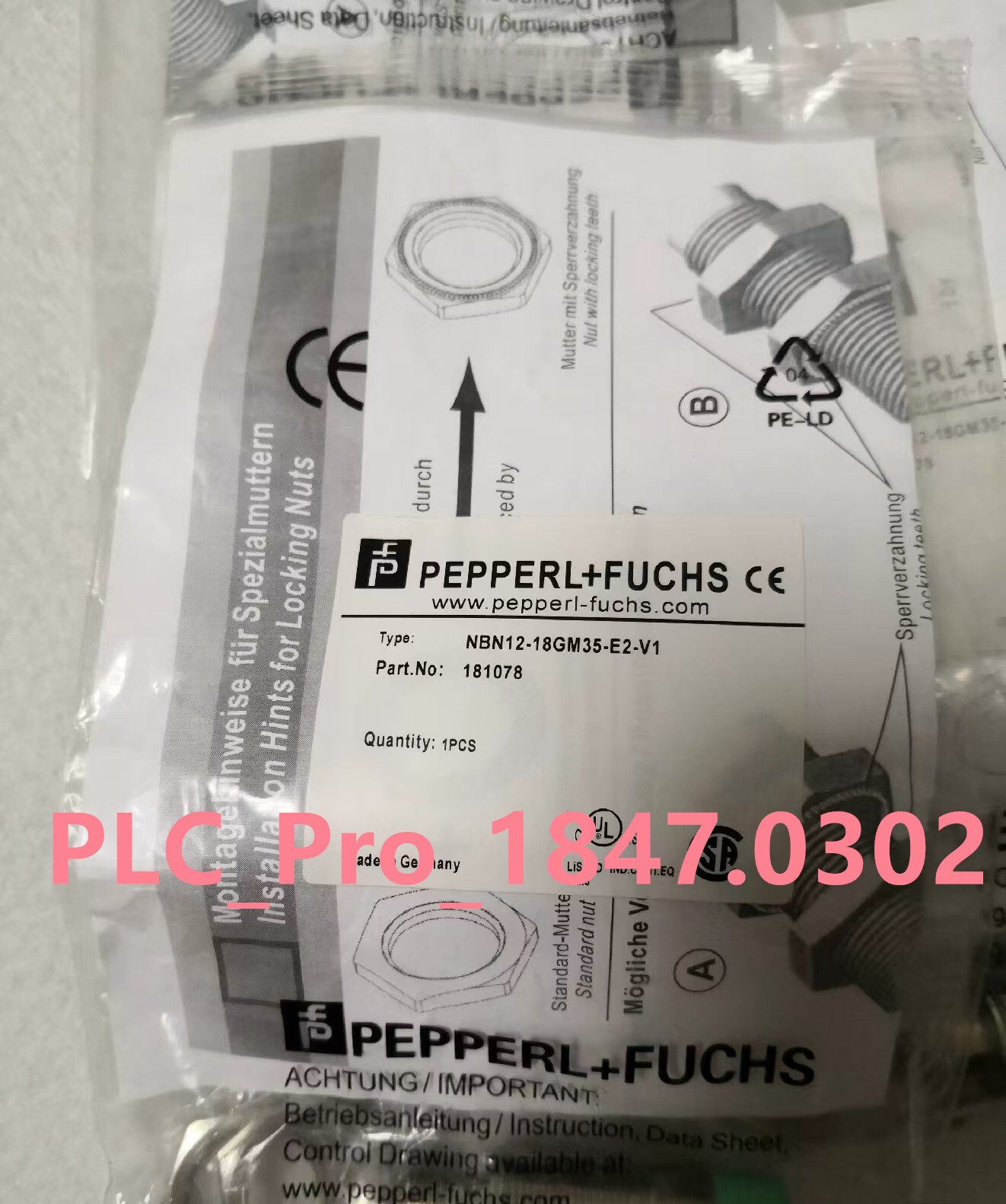 1PC NEW PepperL+Fuchs NBN12-18GM35-E2-V1 inductive Sensor