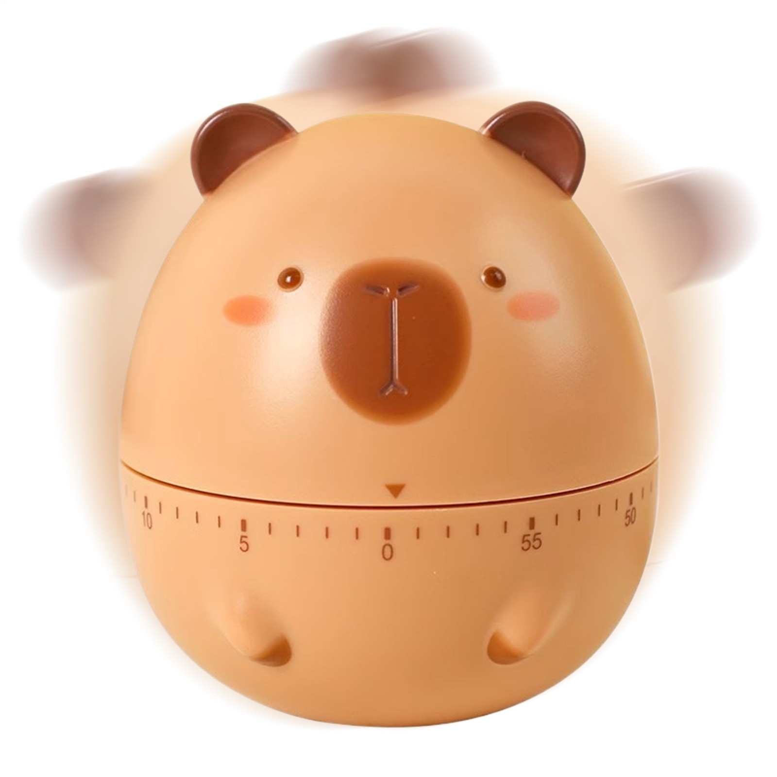1Pc Capybara Kitchen Timer Mechanical Kitchen Timer Animal Shaped Clock Alarm