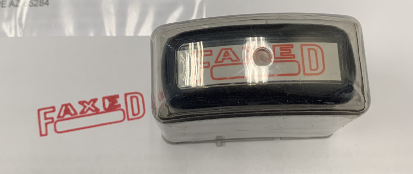 Office Max Faxed Message Stamp Offistamp 034503