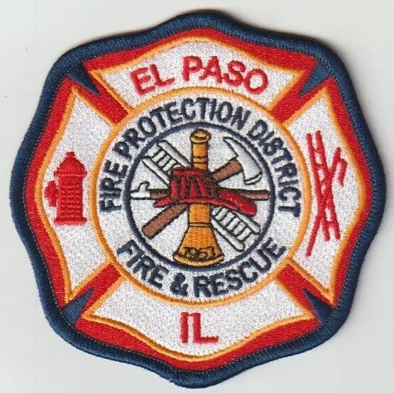 El Paso IL Fire Protection District Fire & Rescue patch shipped from Australia