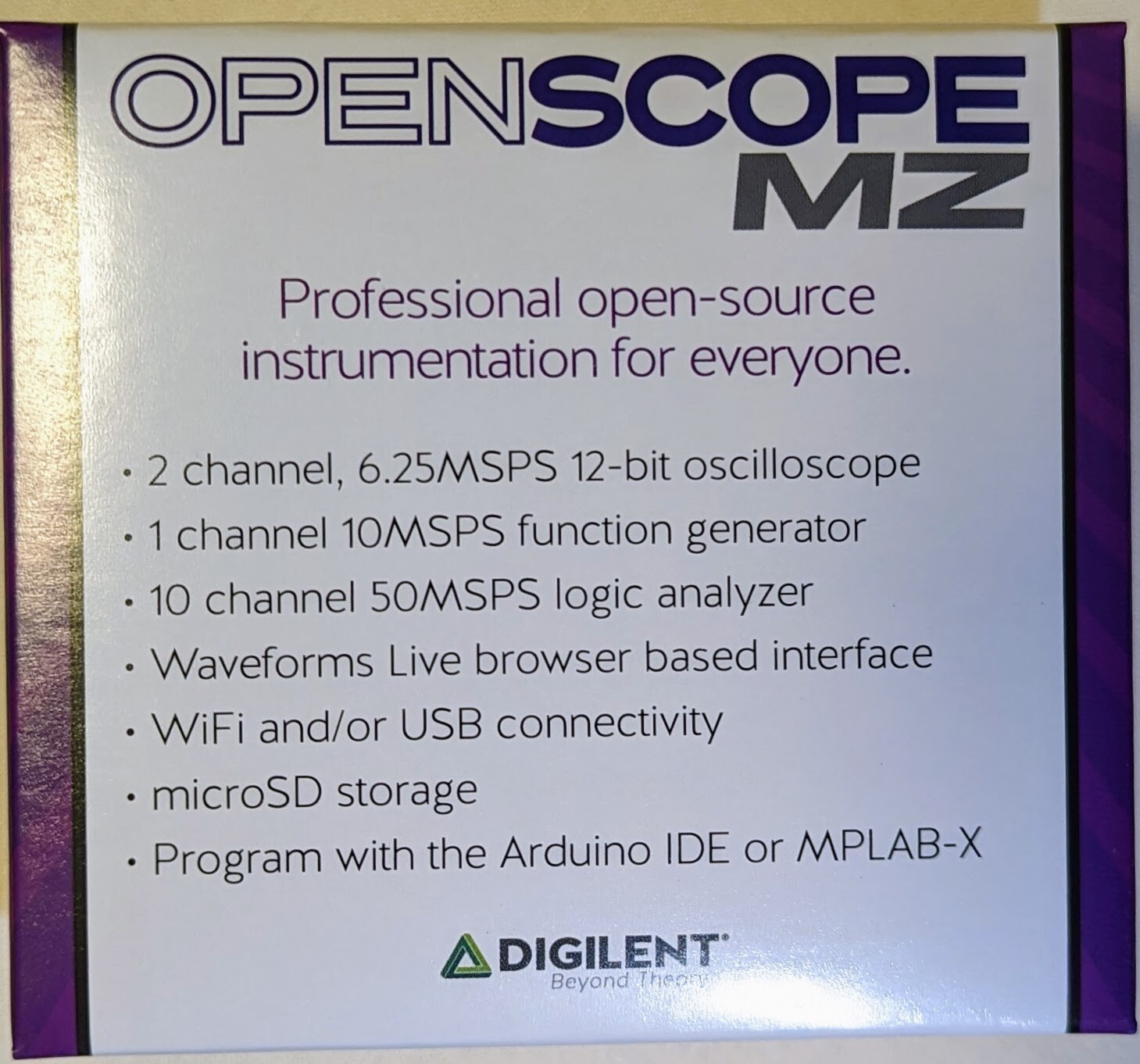 Digilent Openscope MZ 410-324, USB Oscilloscope, PSU, Function Generator