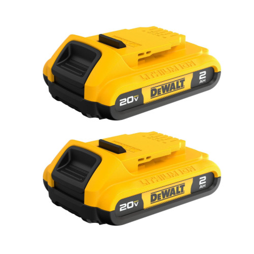 DEWALT 20V MAX 2.0Ah Compact Lithium-Ion Battery 2-Pack DCB203-2