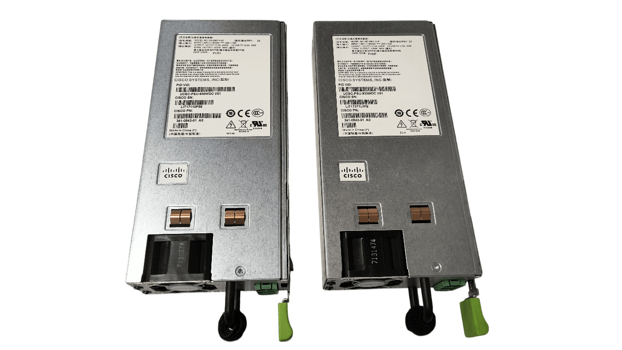 Lot of 2 Cisco UCSC-PSU-930WDC 930w 48V Power Supplies 341-0542-01