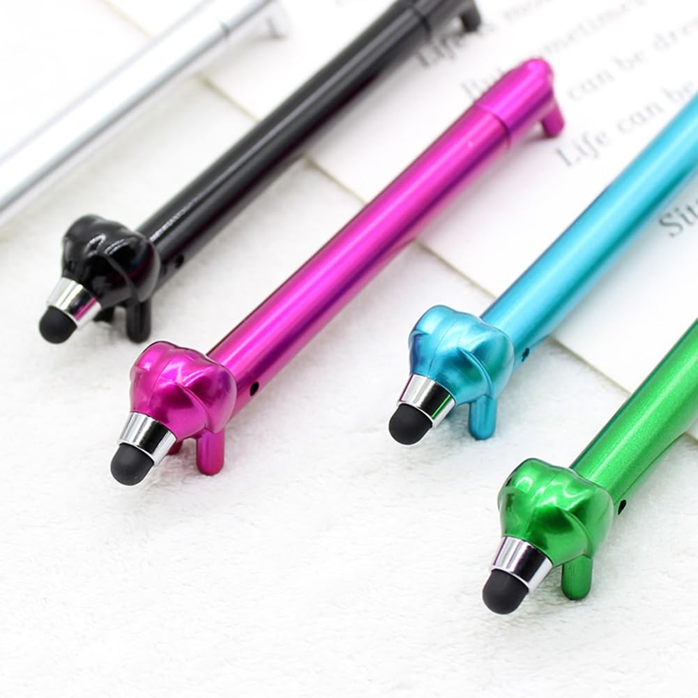 QFSH 5 Pcs Funny Ballpoint Pens Cute Dachshund Pens for School Students 1mm, Bla