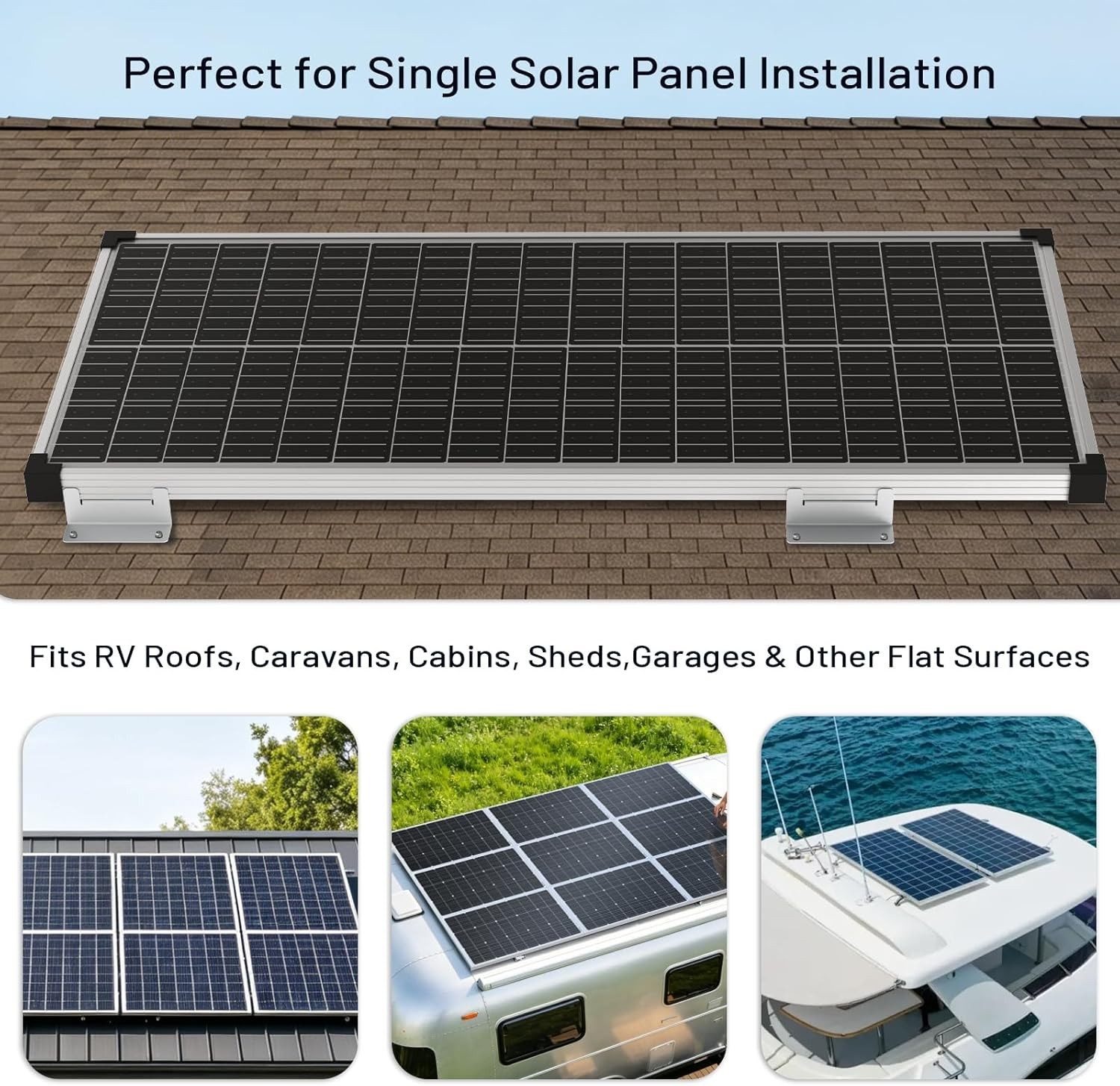 16 Units per Set Solar Panel Mounting Z Brackets, Solar Panel Mounting Brackets