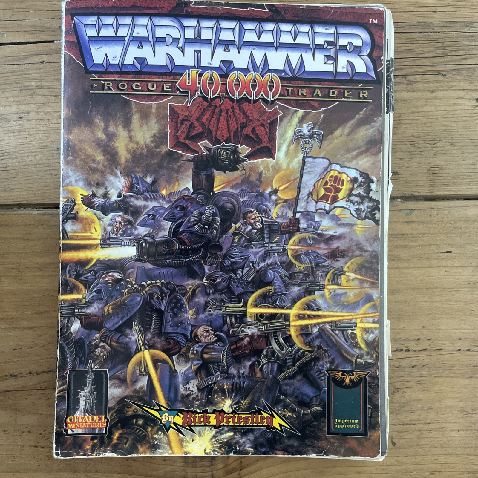 Rogue Trader Rule Book Paperback Vintage Games Workshop 1990 Warhammer 40,000