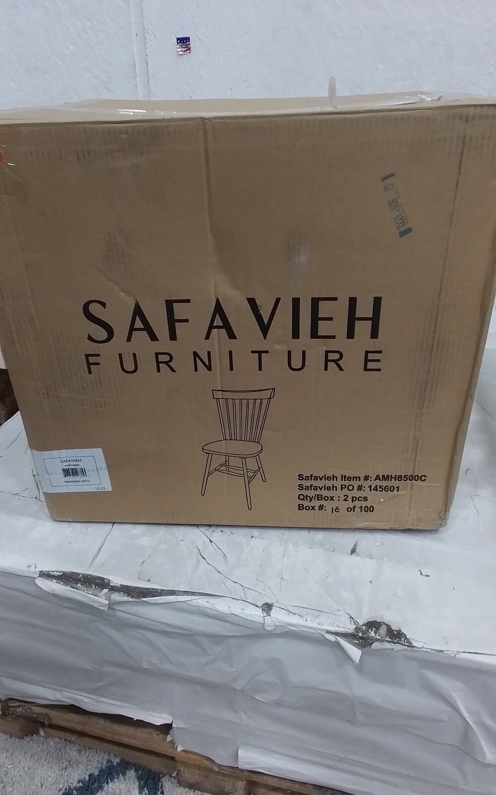 Safavieh PARKER SPINDEL SIDE CHAIR, Reduced Price 2172752296 AMH8500C