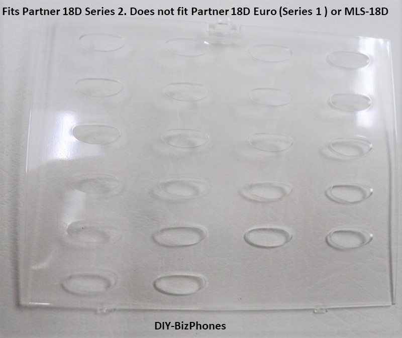 Plastic Overlay Label Cover Avaya Partner-18D Series-2 Phone Desi Oval Buttons