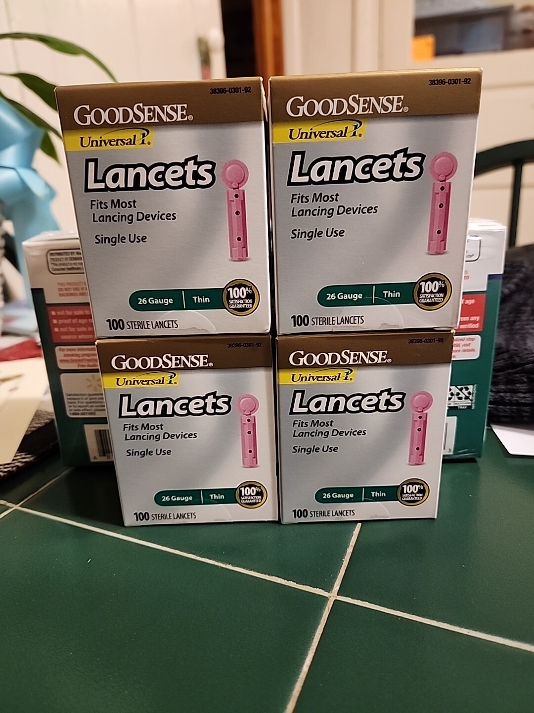 Good Sense Single Use Lancets (4) 100ct Boxes 26 Guage Thin