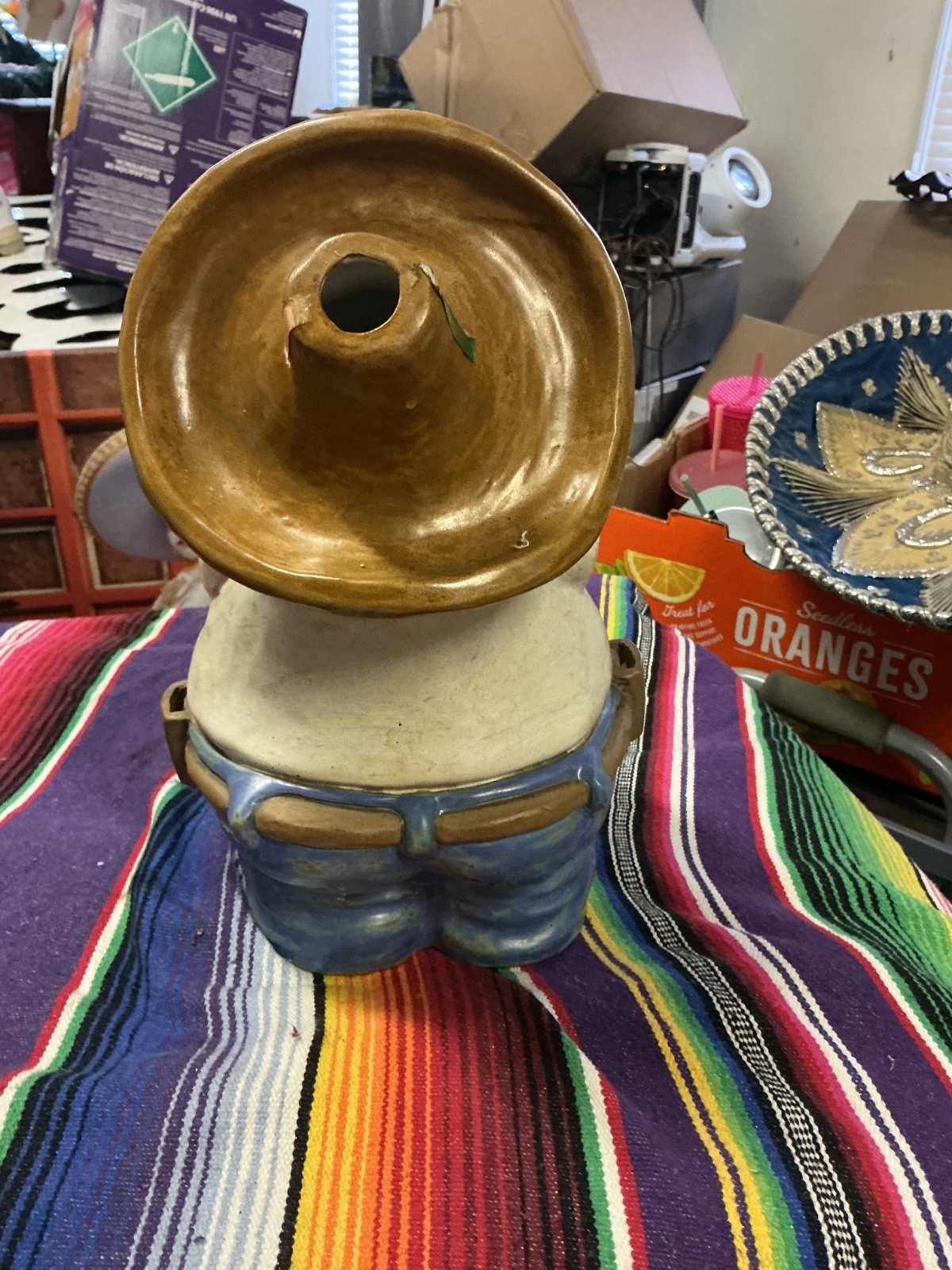 RARE Rodo Padilla bandits sculpture tequila bottle ( empty)