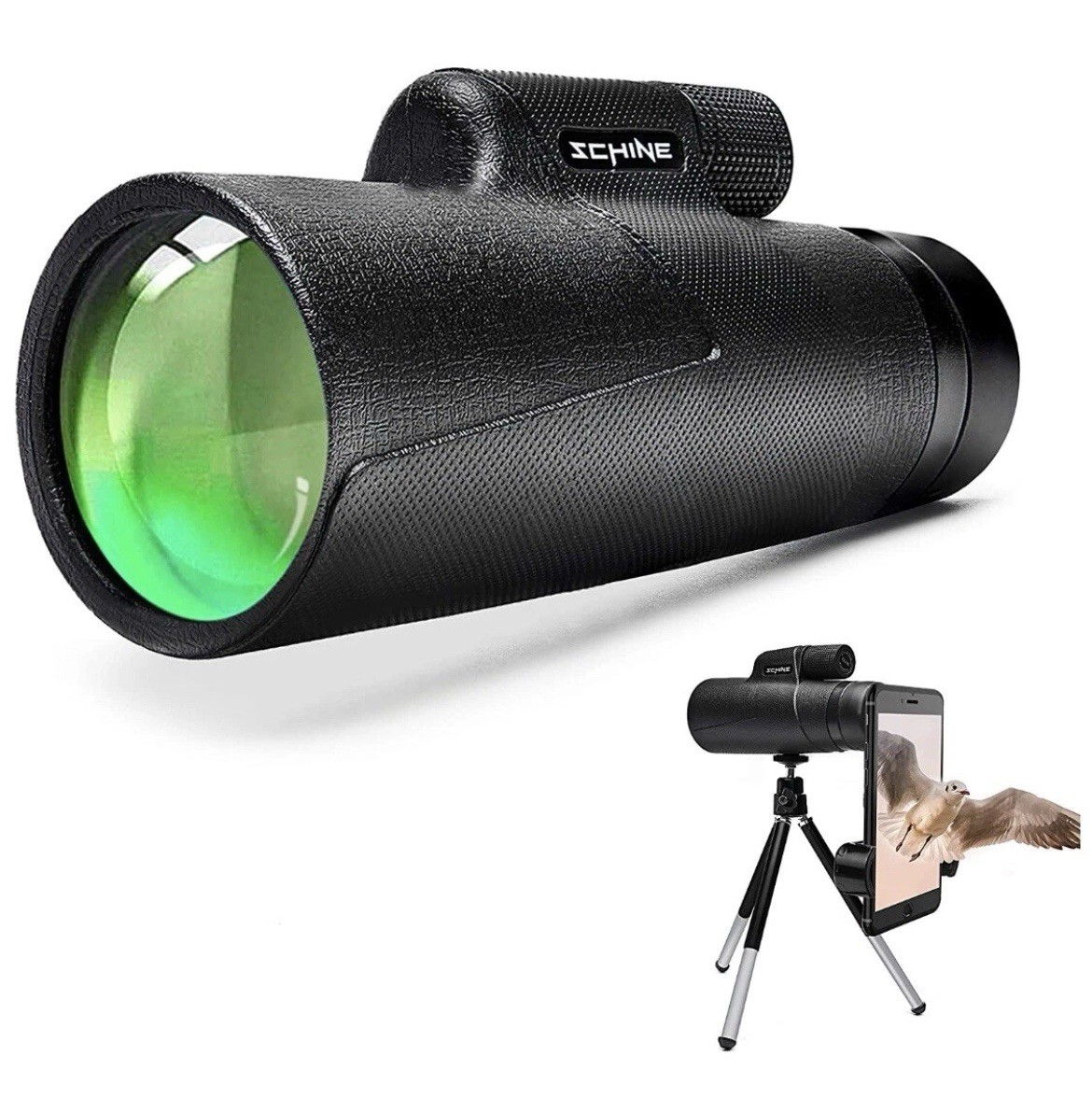 Monocular Telescope, HD Low Night Vision Waterproof- Shockproof High Power 12x50