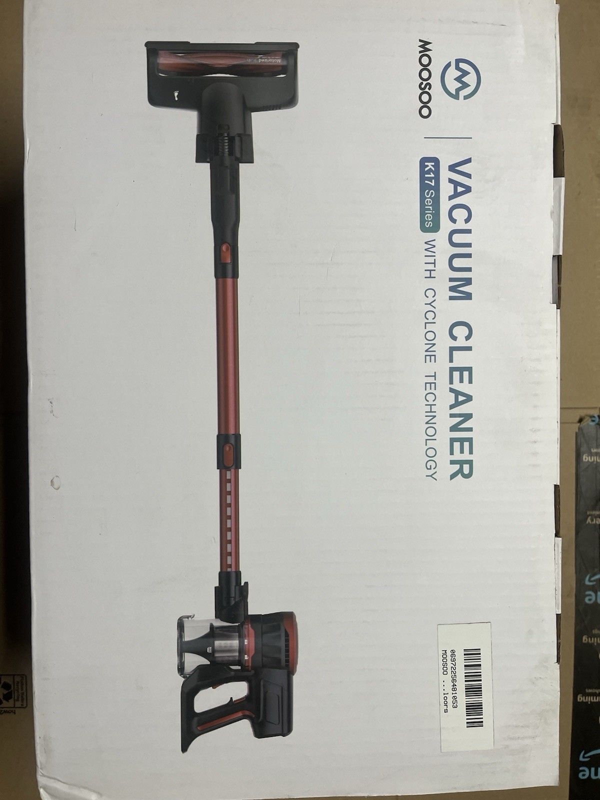 Moosoo  K17 Cordless Vacuum Powerful Lightweight 200W 23kpa. Whole set
