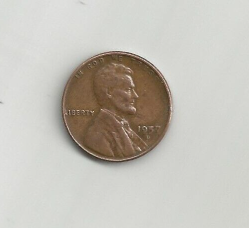 1957 D Penny Multi Error Filled 5 Weak D + Double Die Missing Letter Missing L