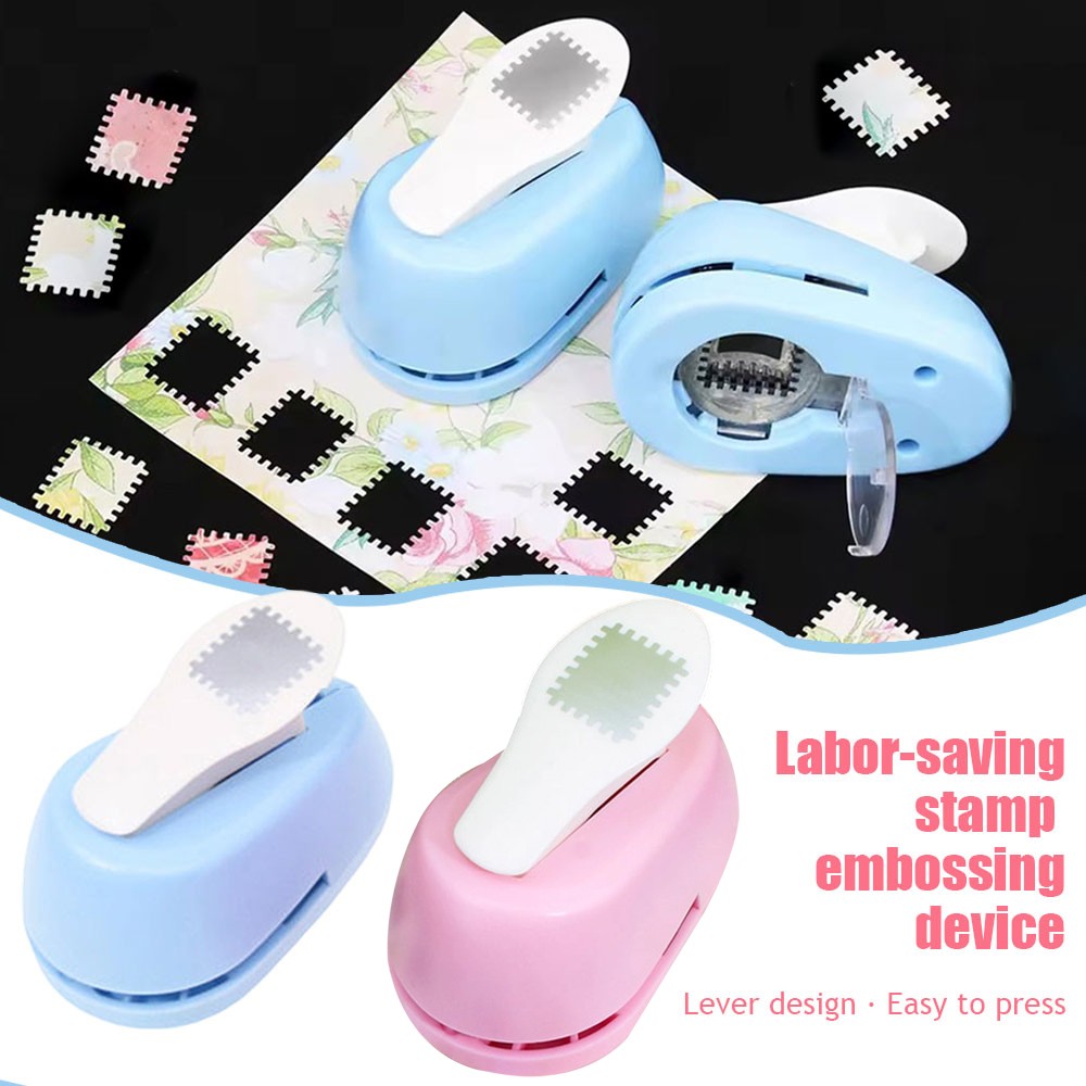 Embossing Tool for Stamps with Blue and Pink Color Options for Crafting