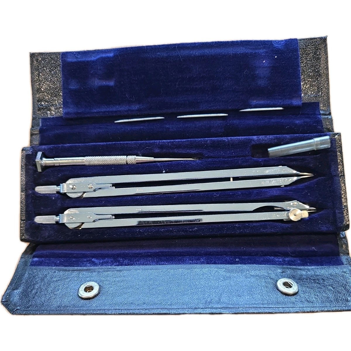 VTG LUTZ JAPAN Navigators Plotting Instrument Set With Case Excellent