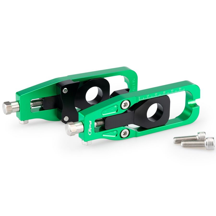 Puig Chain Tension Adjuster - Green 21001V 21001V