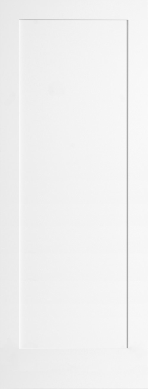 Global One - Primed 1 Panel Flat Mission Stile & Rail Solid Core Interior Doors
