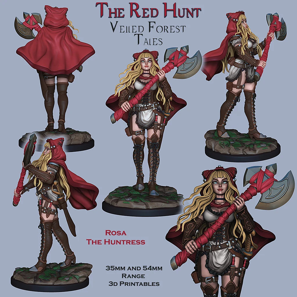 Huntress Rosa - Resin Tabletop Miniature