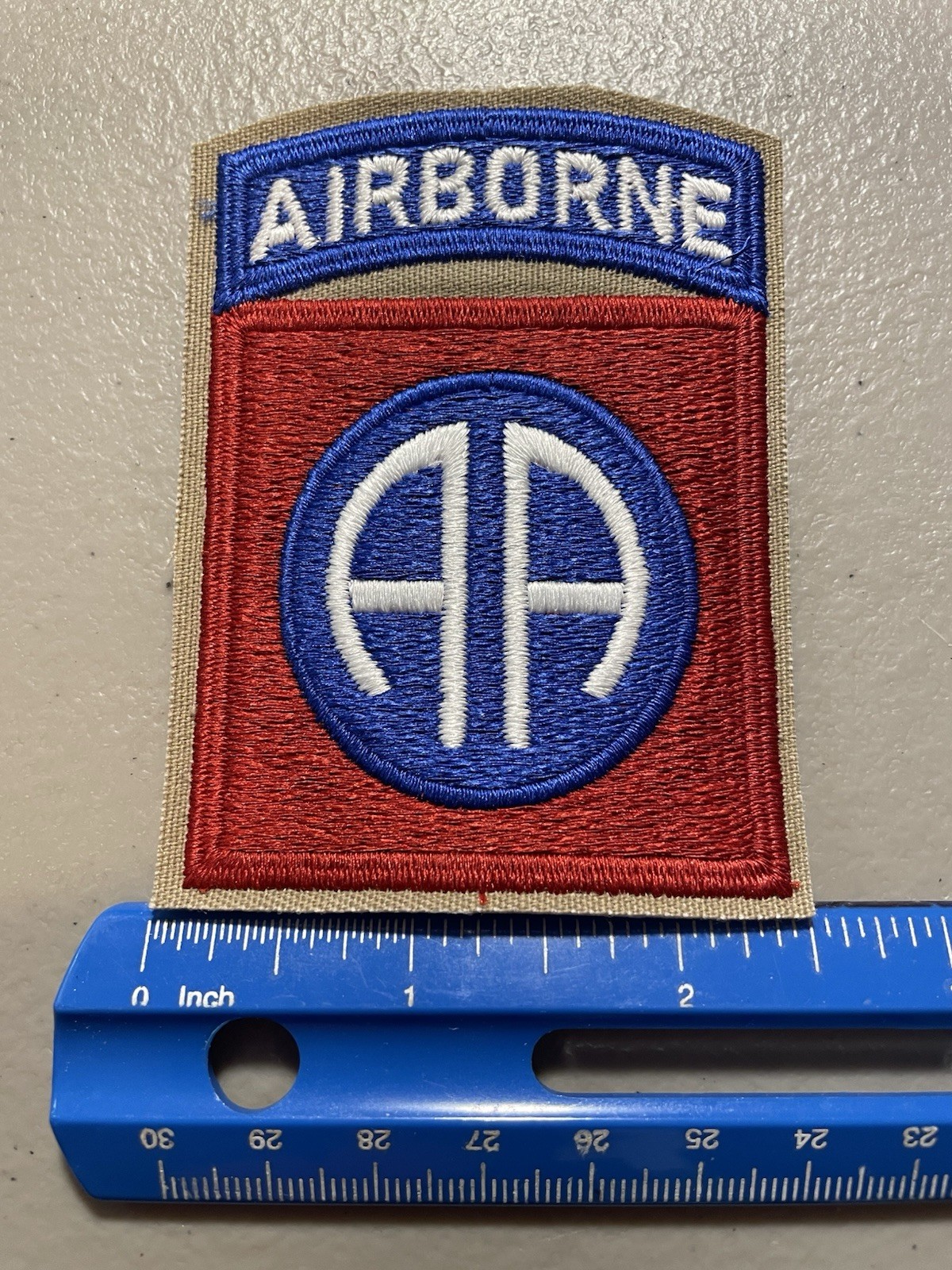 Authentic 82nd Airborne Division Patch C/E Manuf. A-B Emblem A-35 HM #093025-1