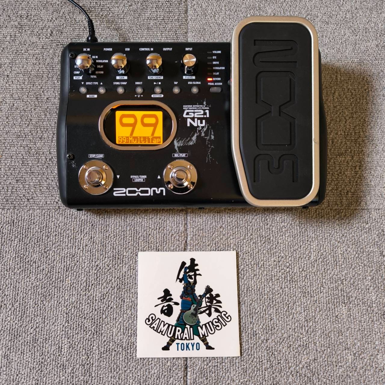 Zoom G2.1Nu Guitar Multi-Effects Pedal and USB Audio Interface Unit w/AC Adapter