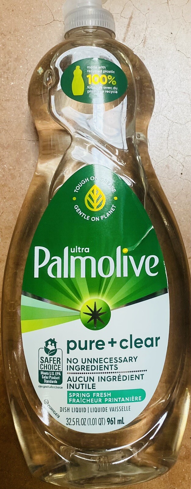 2x Palmolive Ultra SPRING FRESH PURE + CLEAR Liquid Dish Soap 32.5Oz Bottle 2 PK