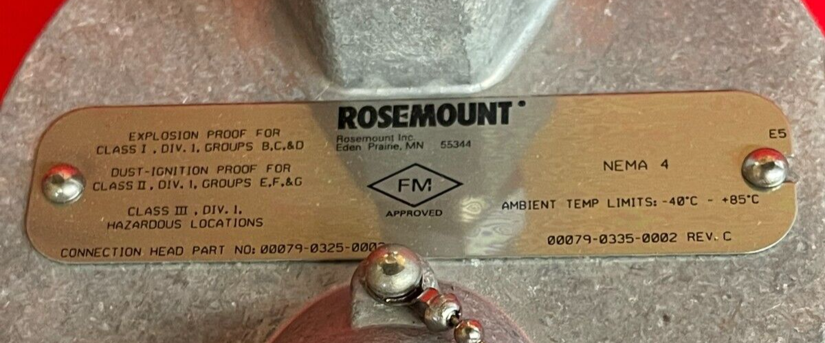 ROSEMOUNT CONNECTION HEAD 00079-0325-0002