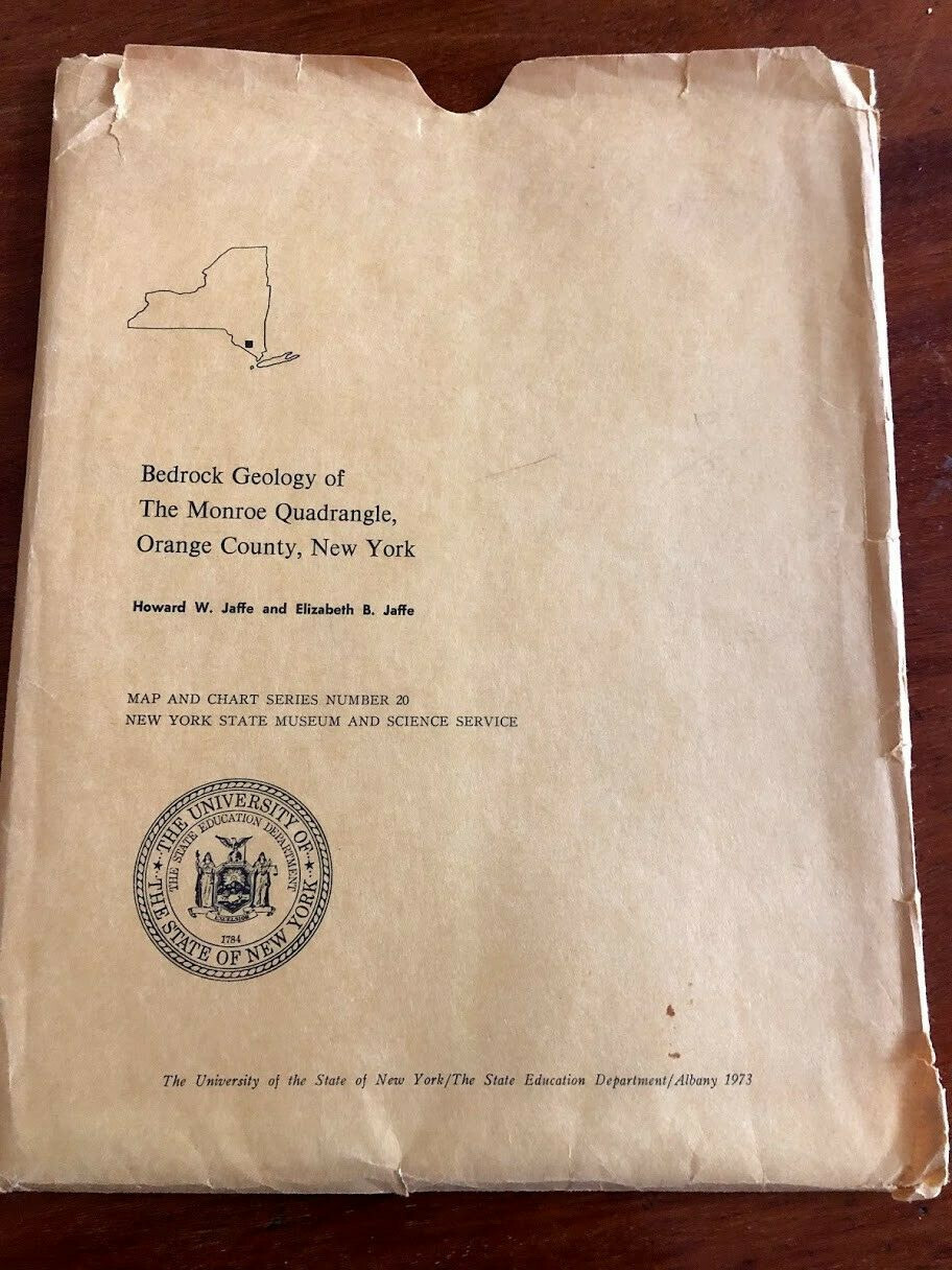 Bedrock geology maps and booklet - Monroe Quadrangle, Orange County, NY