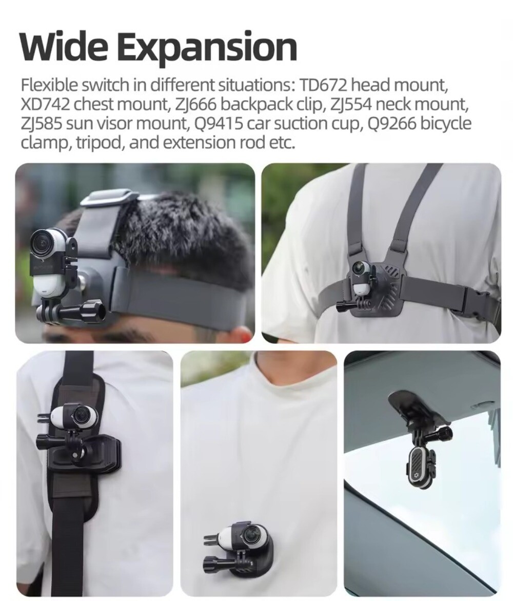 Horizontal Vertical Bracket Frame Adapter Expansion For Insta360 GO 3/3S Camera