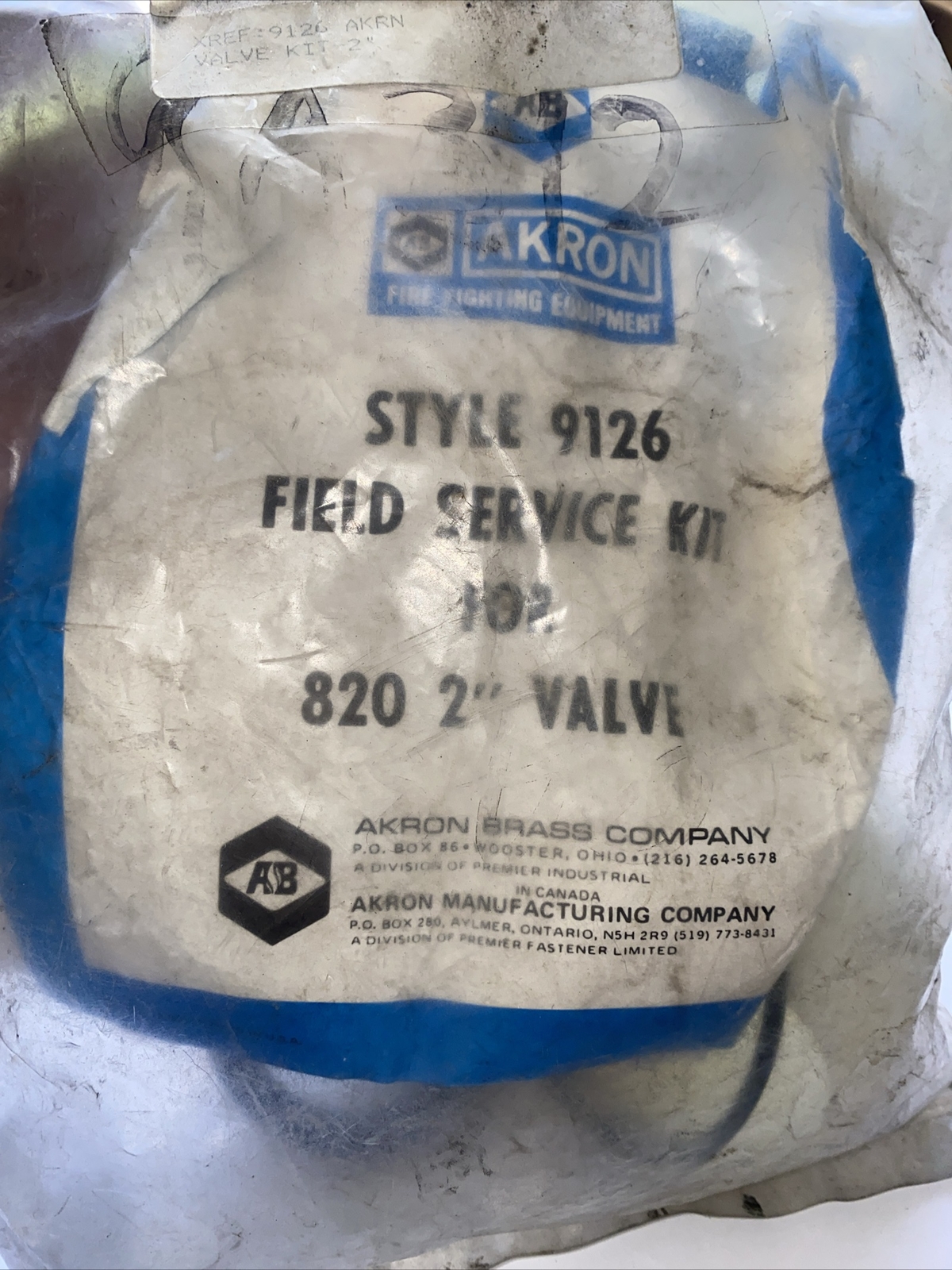 Akron Style 9126 Field Service Kit For 820 2” Valve Wild land Fire Fighter
