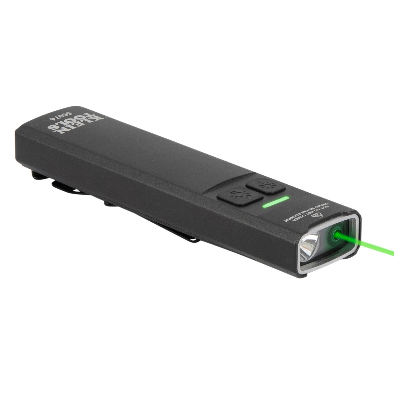 Klein Tools 56074 Rechargeable Slim-Profile LED Pocket Flashlight with Laser