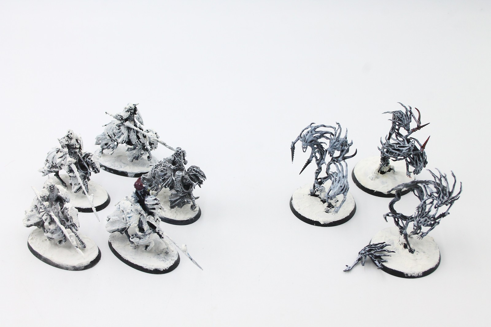 Used Warhammer AOS NightHaunt: Black Knights (5), Spirit Hosts (3)  (U-B6S2 4187
