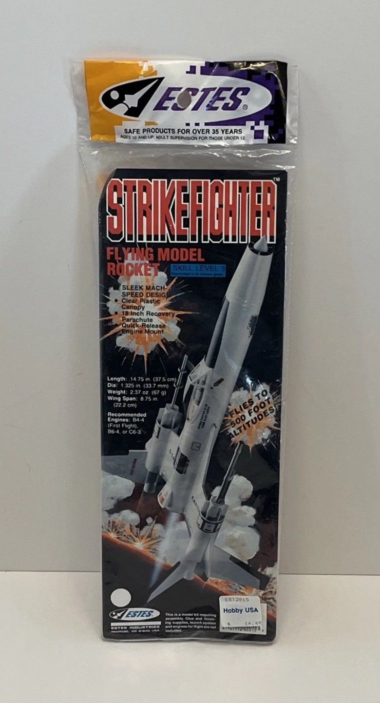 Estes Strikefighter Flying Model Rocket Kit #2015