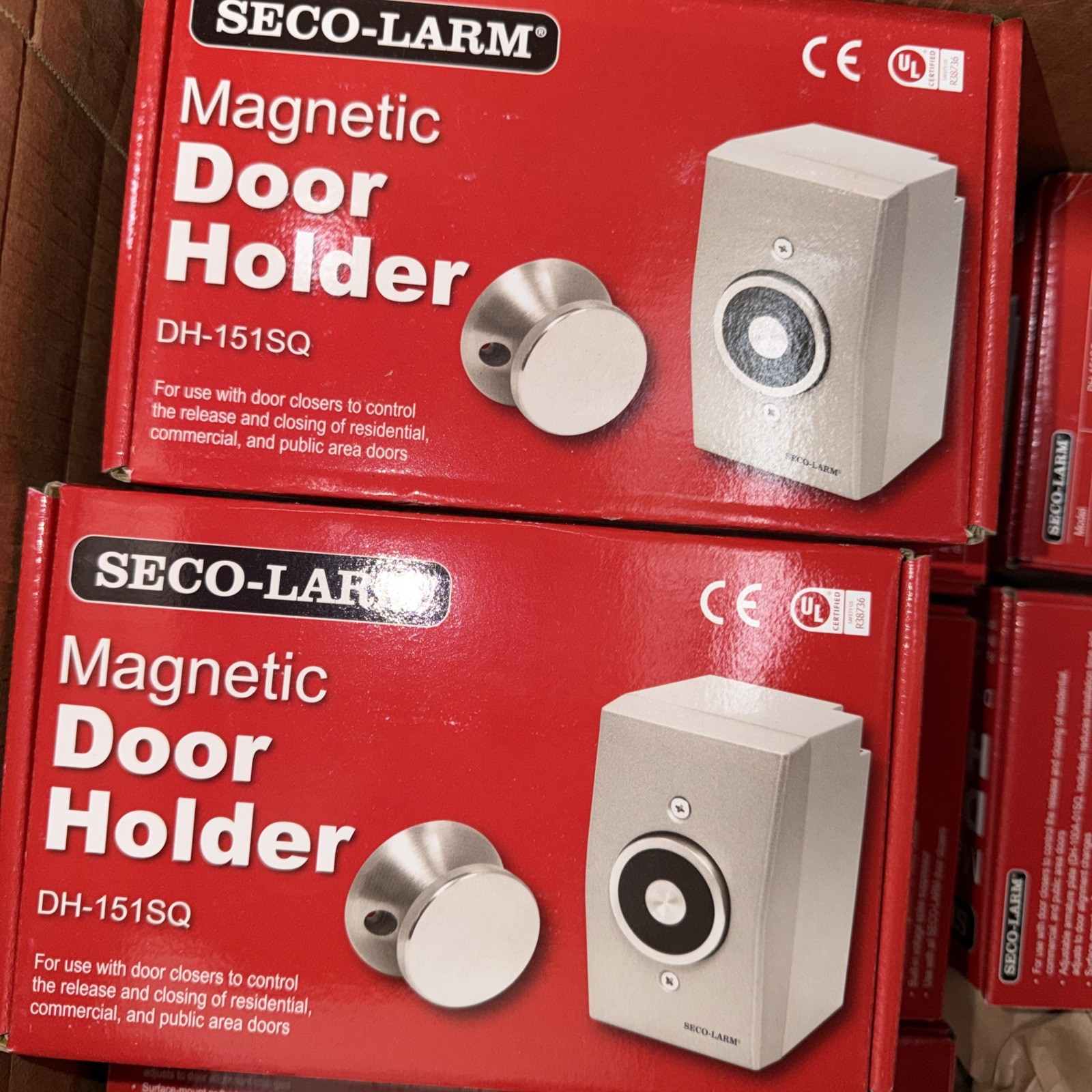 Seco-Larm Magnetic Door Holder, Surface-Mount (DH-151SQ)