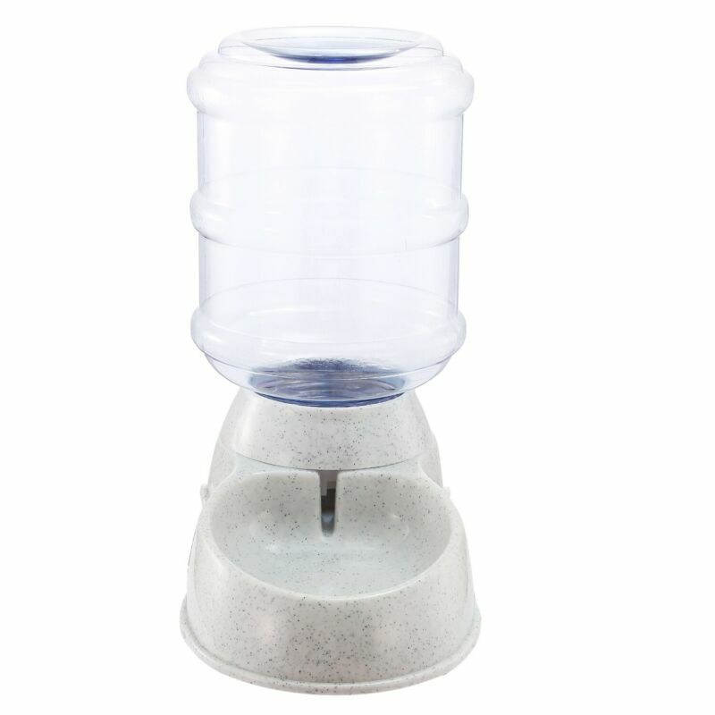 Automatic Water 1 Gallon Gravity Dispenser Dog Cat Pet Drinking Fountain Bowl