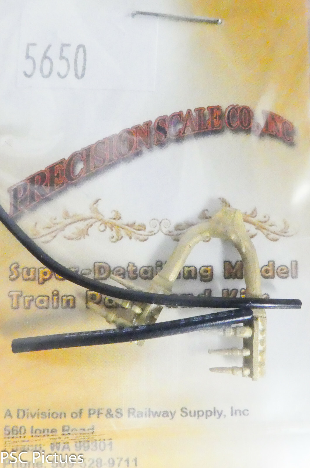 Precision Scale O #5650 Brackets, Air and MU Hose, EMD, R&L (Brass/Plastic)