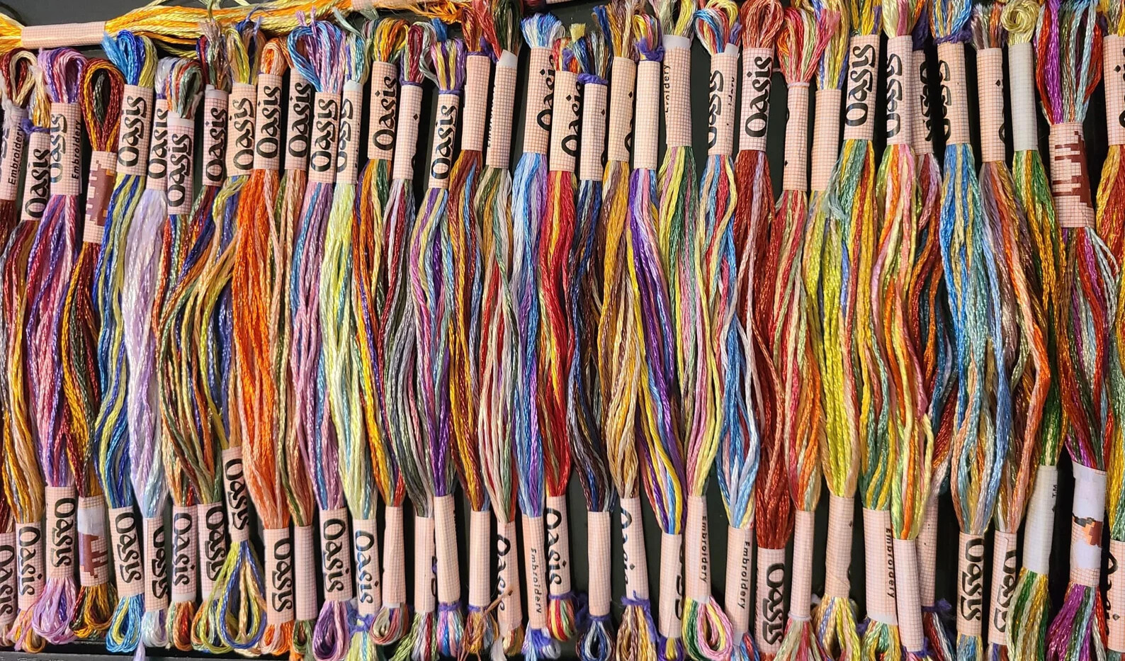 40  Variegated Silk Rayon Cross Stitch Embroidery Threads Lot Embroidery Floss