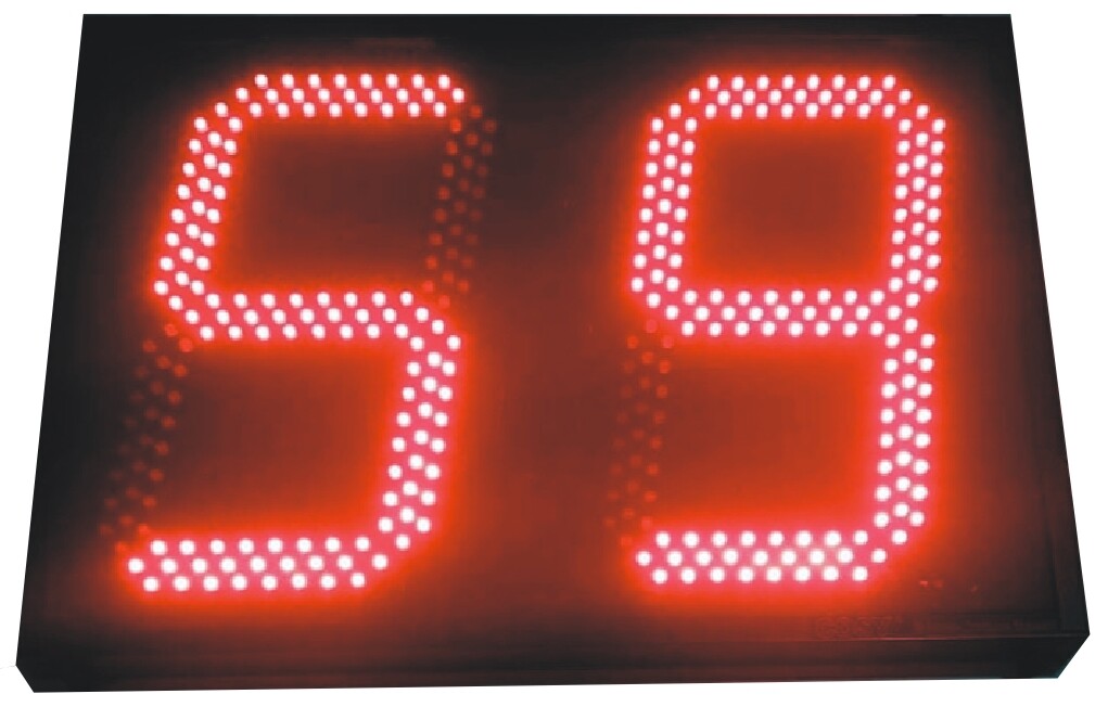 JUMBO PACE CLOCK / LED Timer / Gym Clock in 12 Inches High Digits