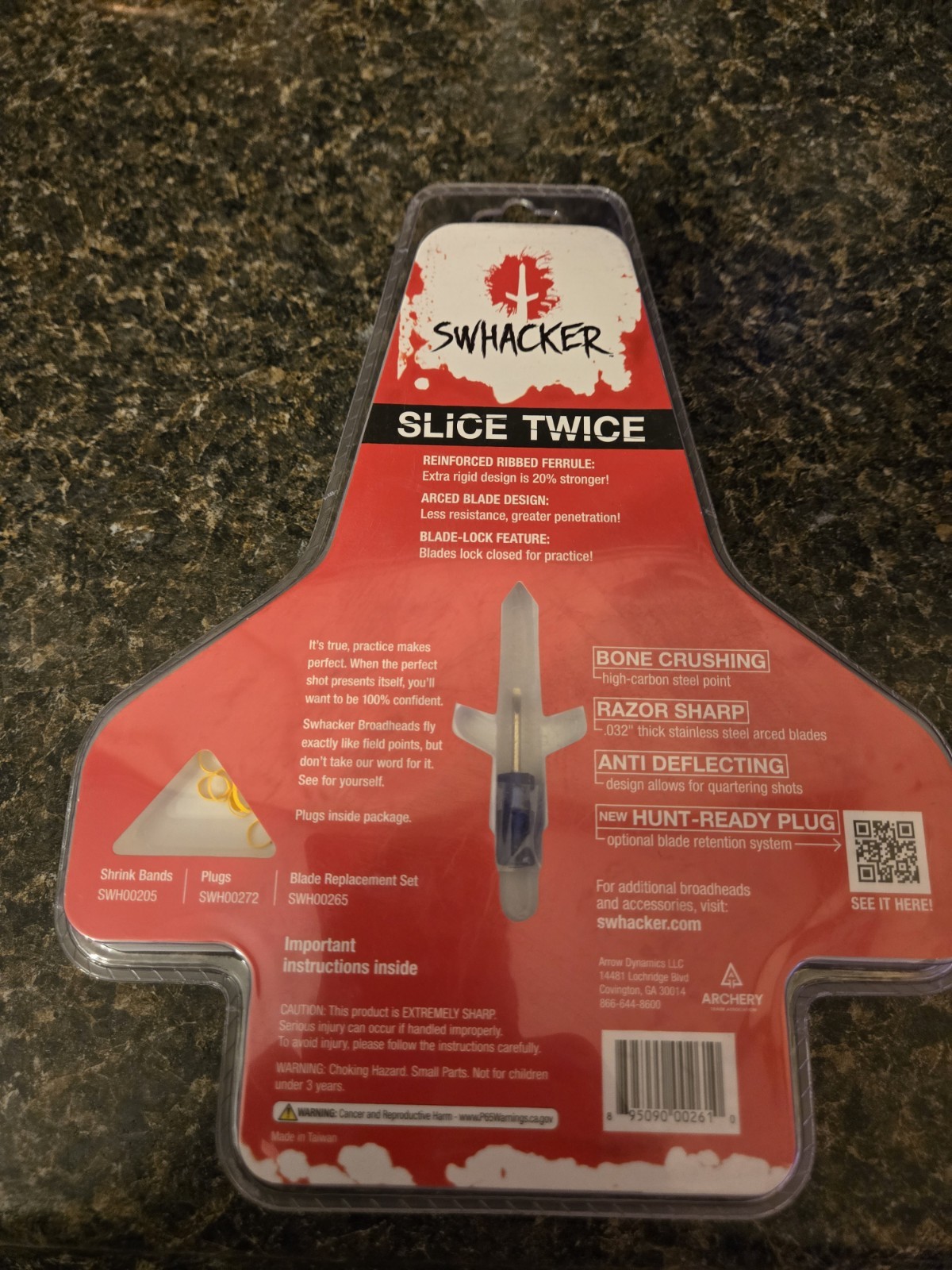 Swhacker Broadhead Levi Morgan 2-Blade Curved 100 Grain 2" Cut 3 Pack - SWH00261