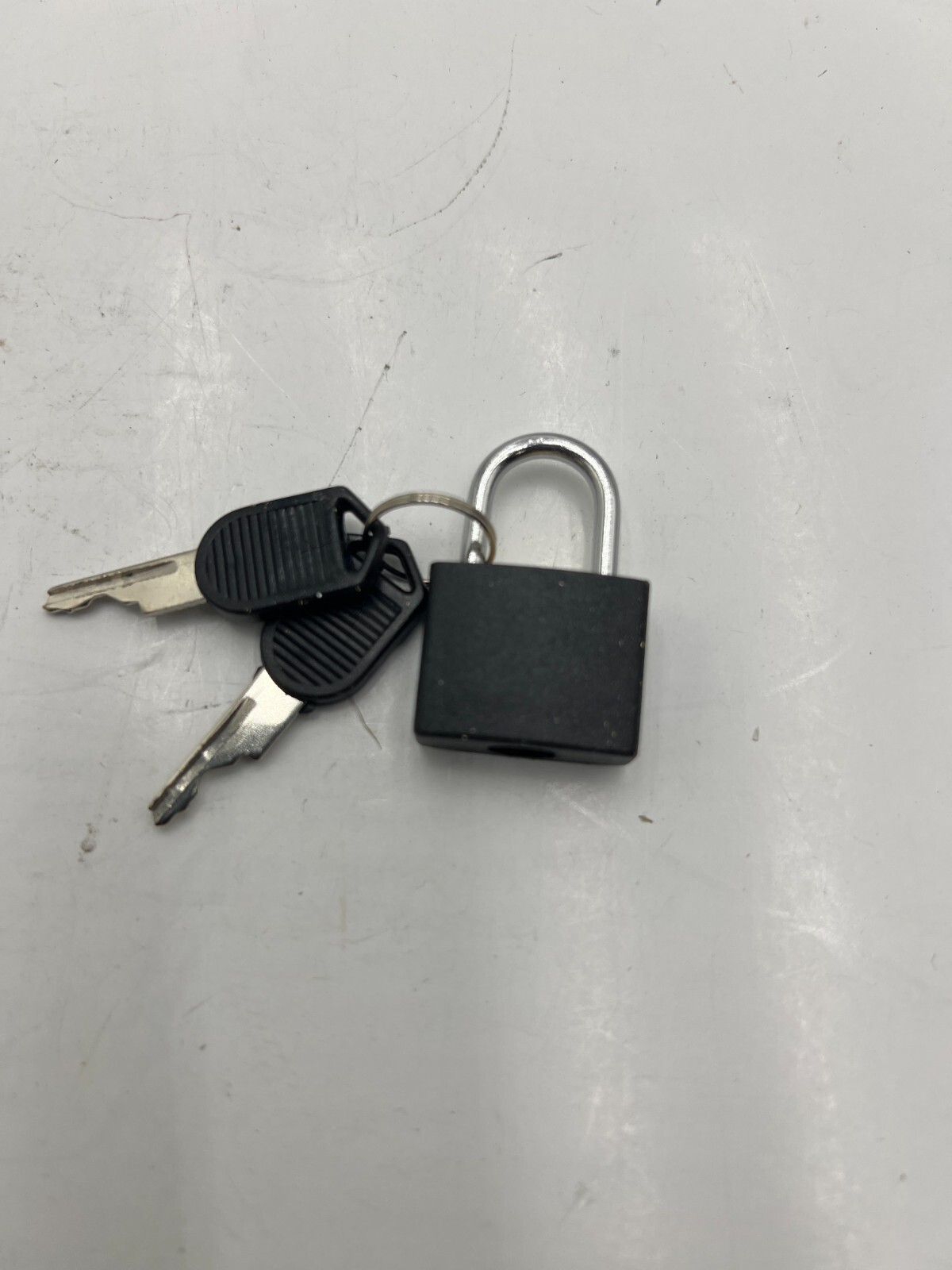 (Qty 2) Small Mini Strong Steel Padlock Travel Tiny Suitcase Lock with 2 Key