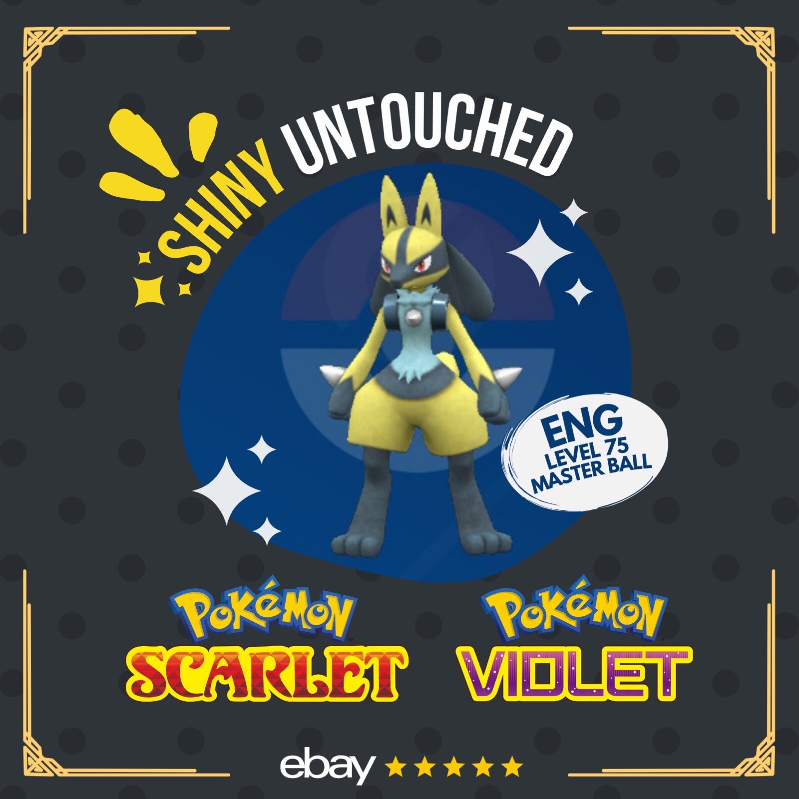 Lucario Shiny Mistery Gift Event SH1NYBUDDY Untouched Pokémon Scarlet Violet