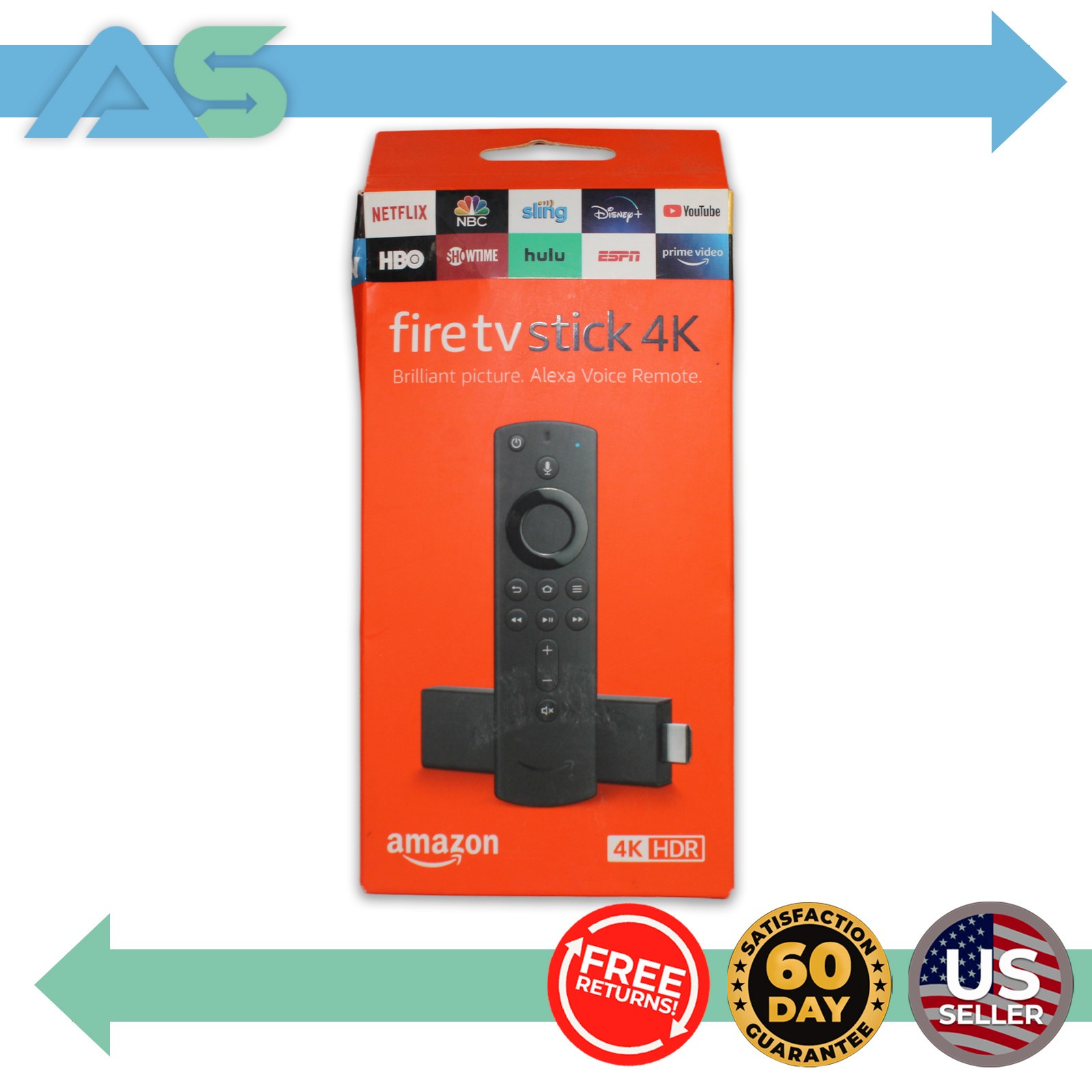 Amazon Fire TV Stick 4K Streaming Media Player with Alexa Voice Remote | Black