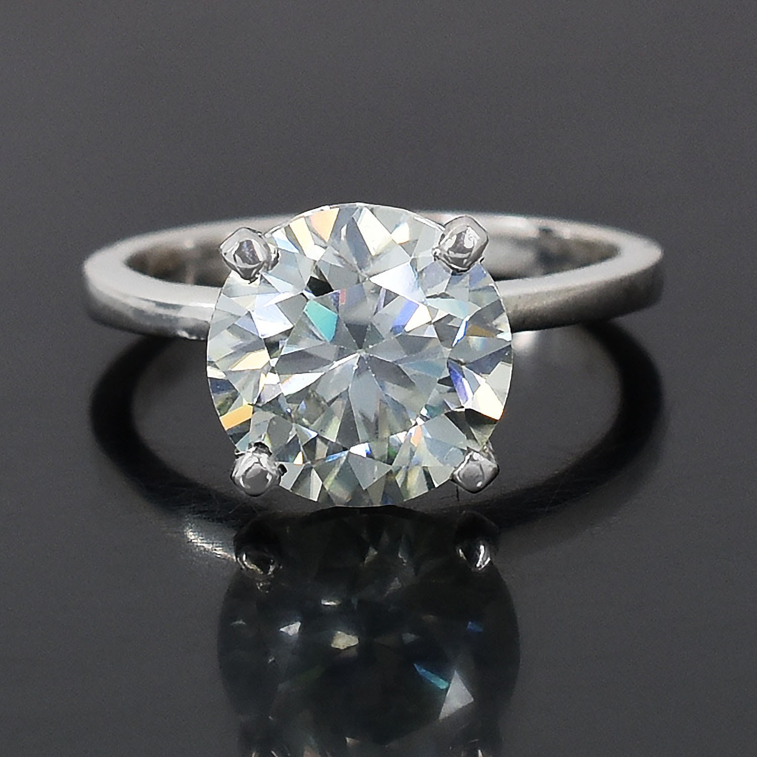 Stunning 4.60 Ct Certified White Diamond Solitaire Ring,Great Shine Tariffs FREE