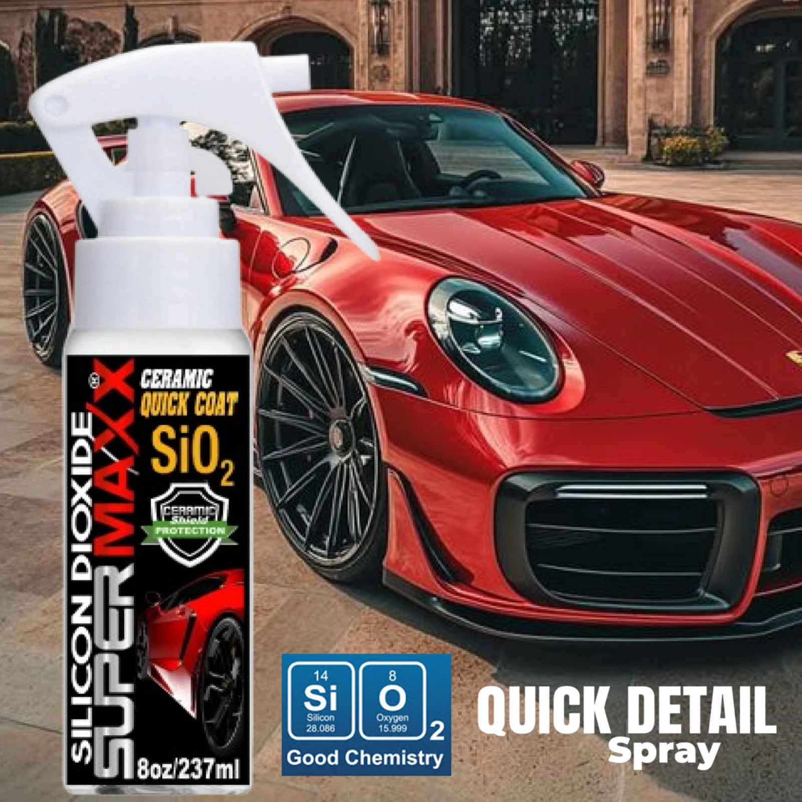 CERAMIC PRO GRADE CAR COATING SIO2 GLOSS "SILICON DIOXIDE" QUICK DETAIL SPRAY