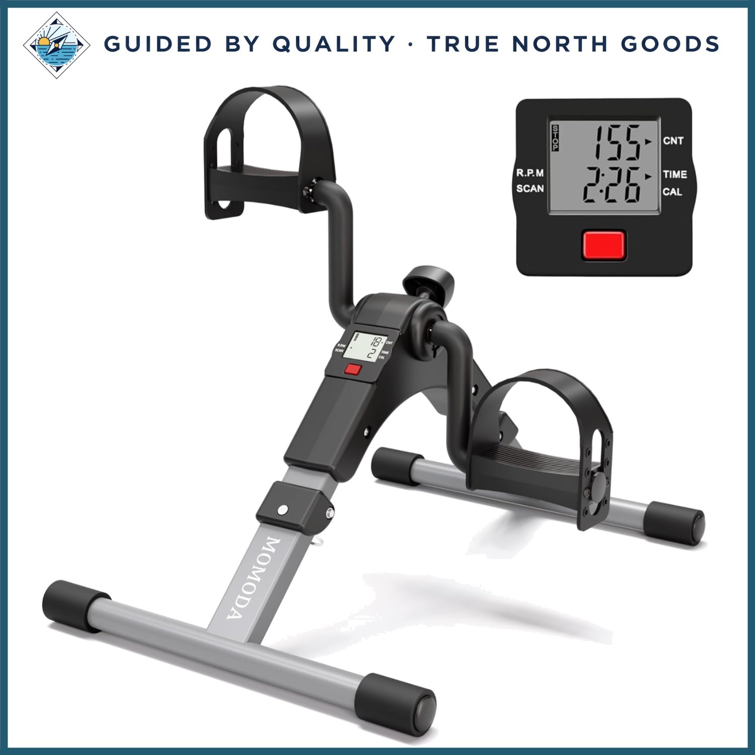 Portable Exercise Bike for Strengthening Arms and Legs with Adjustable Tension