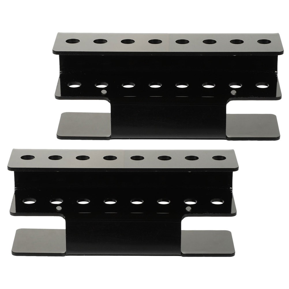 2Pcs Durable Black Acrylic Dart Wall Rack Space Saving Dart Storage