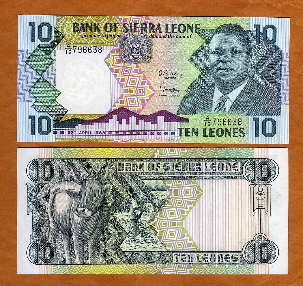 Sierra Leone / Africa, 10 Leones, 1988, P-15, UNC