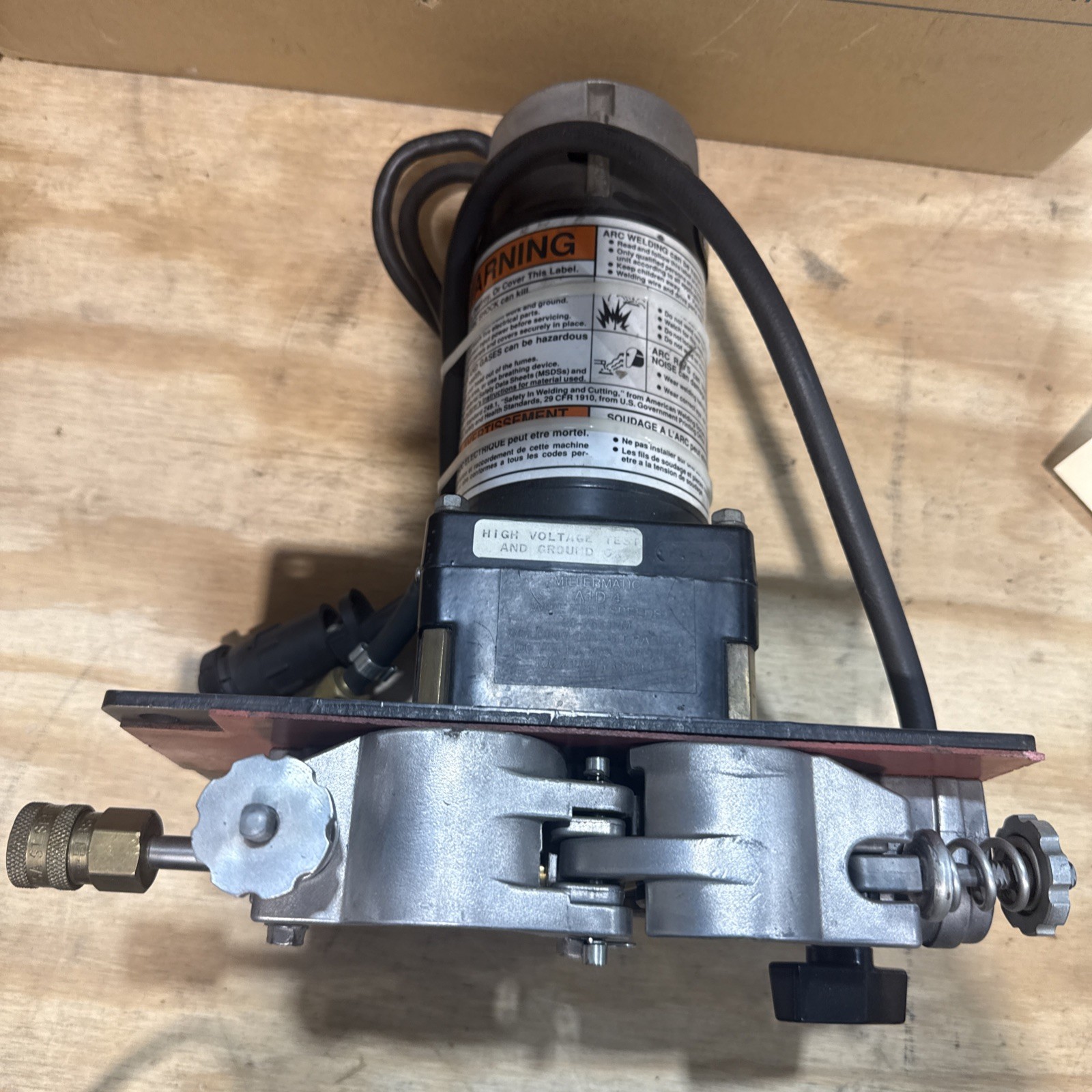 MillerMatic A1D-4 wire feeder Used Working 100V 750A
