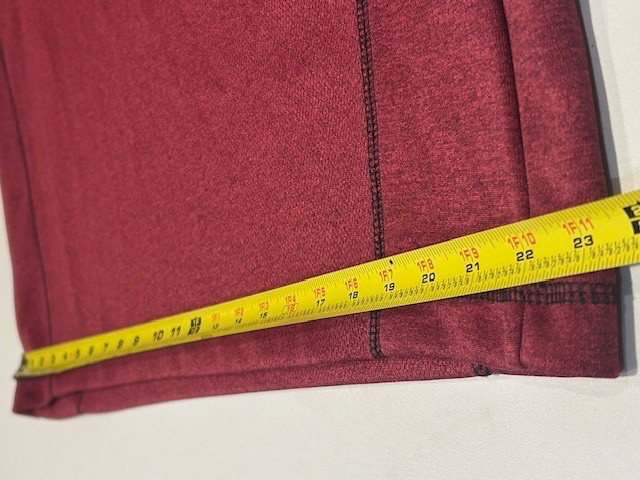 Pebble Beach Men's Performance 1/4 Zip Long Sleeve Red Golf Pullover - Size L